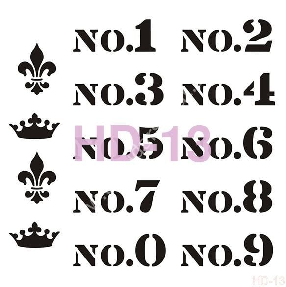 Cadence Home Decor Mobilya - Duvar Stencil 45x45cm HD-13