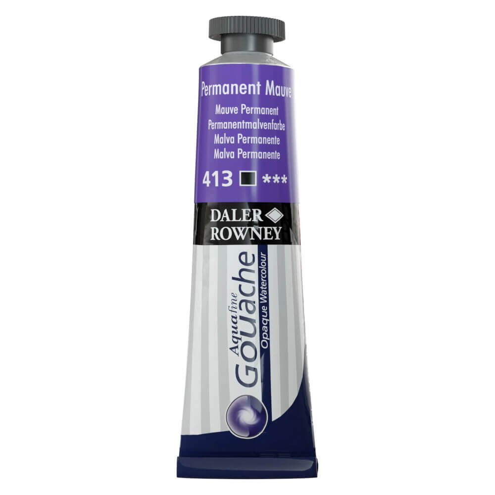 Daler Rowney Aquafine Tüp Guaj Boya 15 ml Permanent Mauve 413