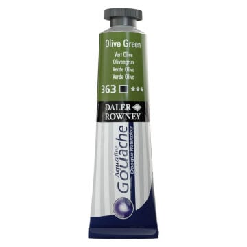 Daler Rowney Aquafine Tüp Guaj Boya 15 ml Olive Green 363