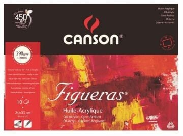 Canson Figueras Yağlıboya-Akrilikboya Defteri 24x33 290gr
