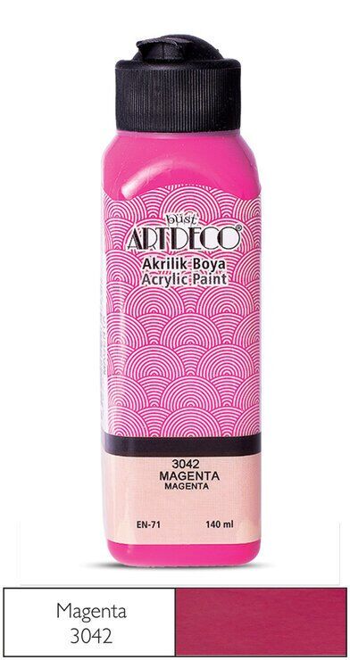 Artdeco Yeni Formül Akrilik Boya 140 ml 3042 Magenta