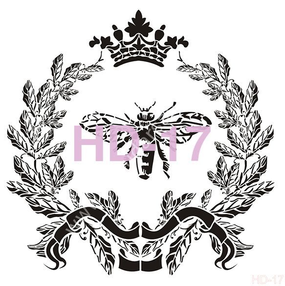 Cadence Home Decor Mobilya - Duvar Stencil 45x45cm HD-17