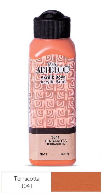 Artdeco Yeni Formül Akrilik Boya 140 ml 3041 Terracotta
