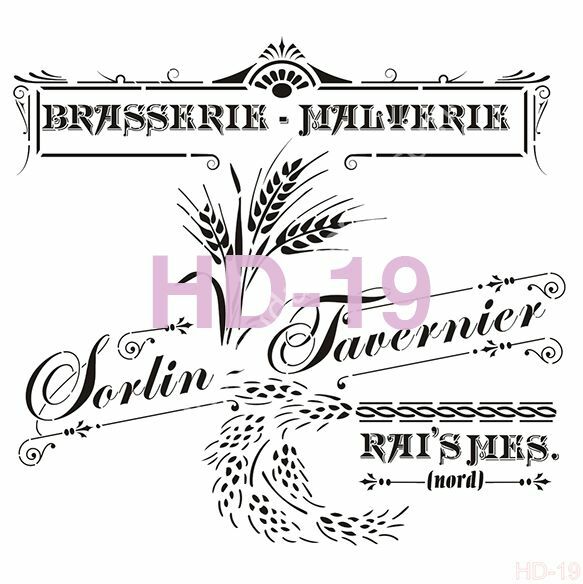 Cadence Home Decor Mobilya - Duvar Stencil 45x45cm HD-19