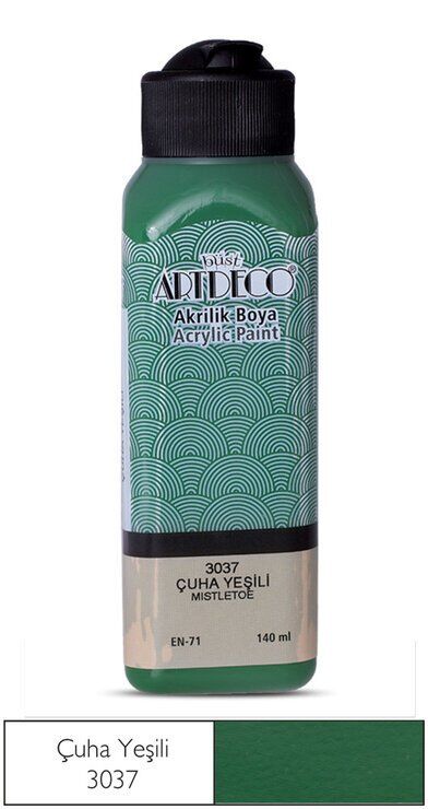 Artdeco Yeni Formül Akrilik Boya 140 ml 3037 Çuha Yeşili