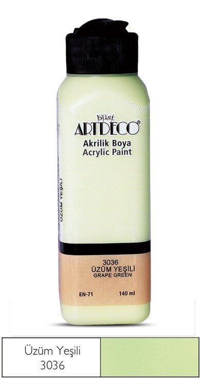 Artdeco Yeni Formül Akrilik Boya 140 ml 3036 Üzüm Yeşili