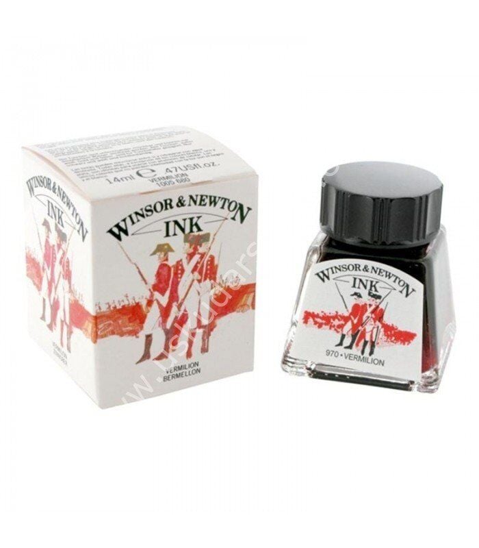 Winsor & Newton Çizim Mürekkebi 14ml 970 Vermilion