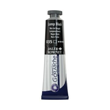 Daler Rowney Aquafine Tüp Guaj Boya 15 ml Lamp Black 035