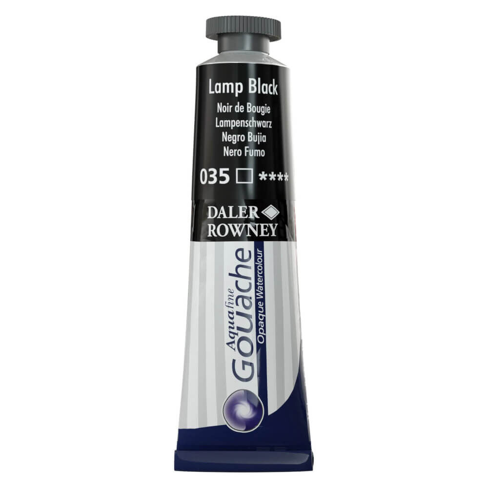 Daler Rowney Aquafine Tüp Guaj Boya 15 ml Lamp Black 035