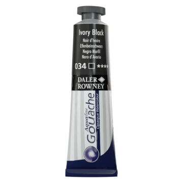 Daler Rowney Aquafine Tüp Guaj Boya 15 ml Ivory Black 034