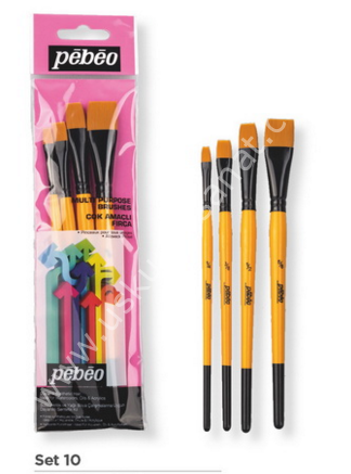 Pebeo Fırça Seti Çok Amaçlı Set 10