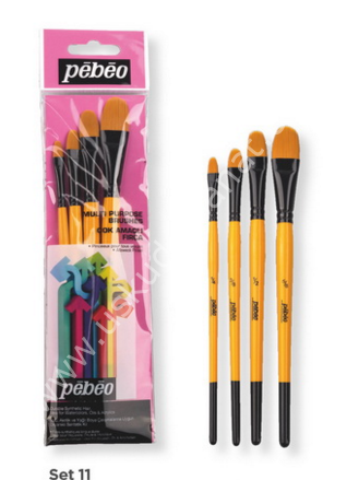 Pebeo Fırça Seti Çok Amaçlı Set 11