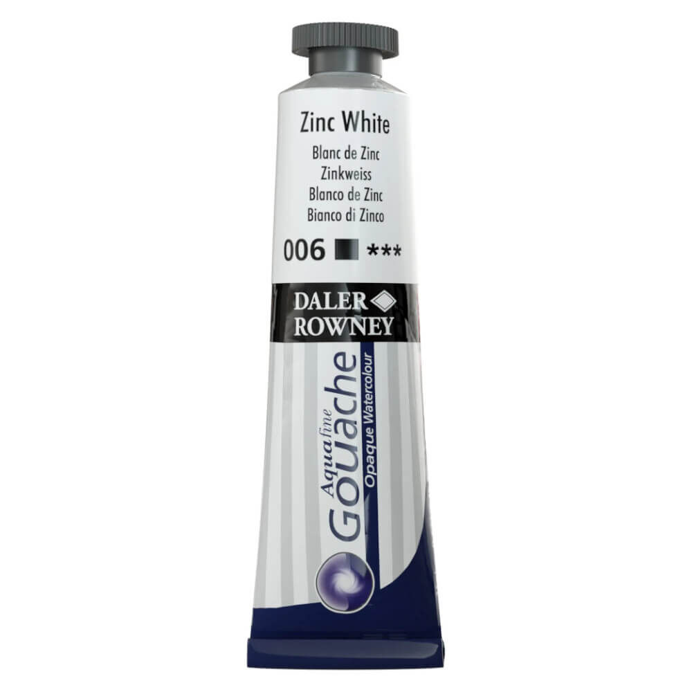 Daler Rowney Aquafine Tüp Guaj Boya 15 ml Zinc White 006