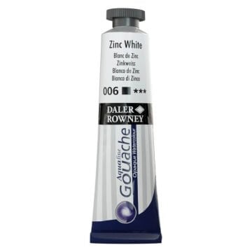 Daler Rowney Aquafine Tüp Guaj Boya 15 ml Zinc White 006