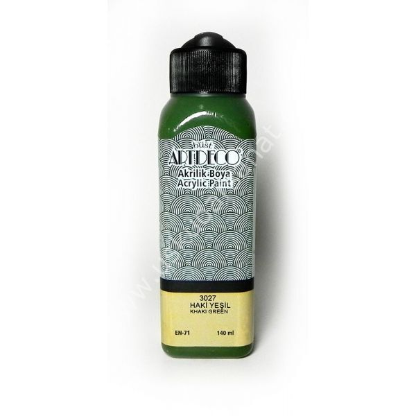 Artdeco Yeni Formül Akrilik Boya 140 ml 3027 Haki Yeşil