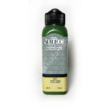 Artdeco Yeni Formül Akrilik Boya 140 ml 3027 Haki Yeşil