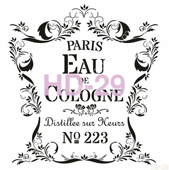Cadence Home Decor Mobilya - Duvar Stencil 45x45cm HD-29