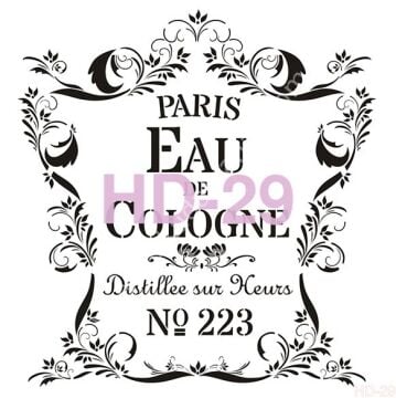 Cadence Home Decor Mobilya - Duvar Stencil 45x45cm HD-29