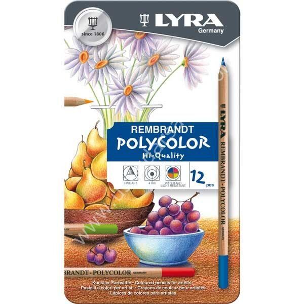Lyra Rembrandt Polycolor Kuruboya Kalem Seti 12'li art no:2001120