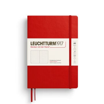 Leuchtturm1917 Noktalı Sert Kapak Not Defteri 80 gr A5 251 Sayfa Kiraz