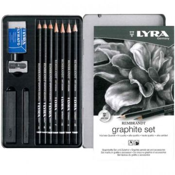 Lyra Graphite Set Grafit Kalem Seti Teneke Kutu 2051111