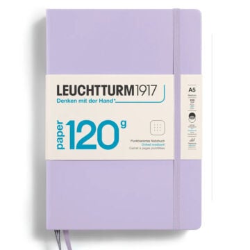 Leuchtturm1917 Noktalı Not Defteri 120 gr A5 203 Sayfa Leylak