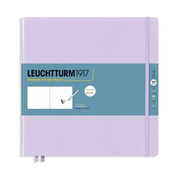 Leuchtturm1917 Sketchbook Sert Kapak Eskiz Çizim Defteri 150 gr Kare 22,5x22,5 cm Leylak