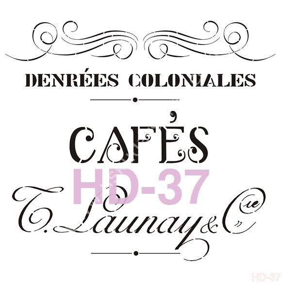 Cadence Home Decor Mobilya - Duvar Stencil 45x45cm HD-37