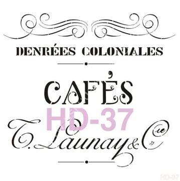 Cadence Home Decor Mobilya - Duvar Stencil 45x45cm HD-37