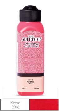 Artdeco Yeni Formül Akrilik Boya 140 ml 3016 Kırmızı