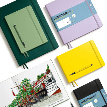 Leuchtturm1917 Sketchbook Sert Kapak Eskiz Çizim Defteri 150 gr Master A4 Adaçayı