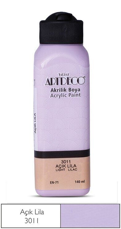 Artdeco Yeni Formül Akrilik Boya 140 ml 3011 Açık Lila