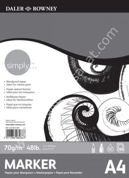 Daler Rowney Simply Marker Pad A4 70gr 40Yaprak