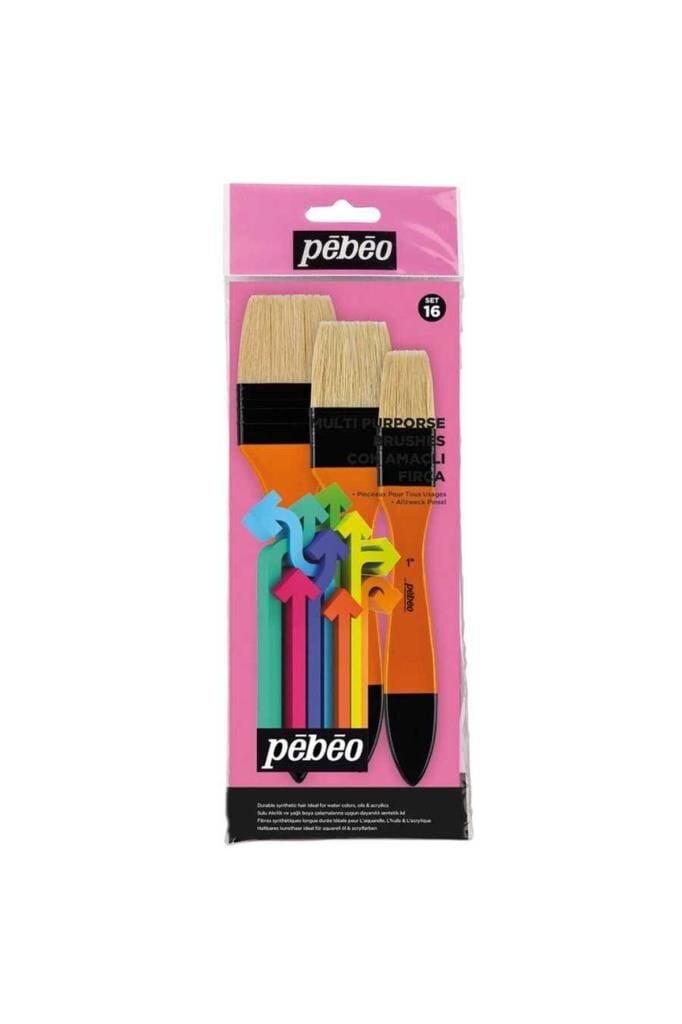 Pebeo Fırça Seti 3 Lü Zemin Fırçası Seti - Set 16