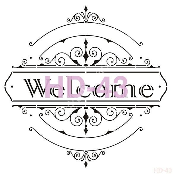 Cadence Home Decor Mobilya - Duvar Stencil 45x45cm HD-43