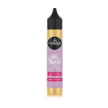 Cadence Renkli İnciler/Likit Mücevher 25ml Metalik Altın 583
