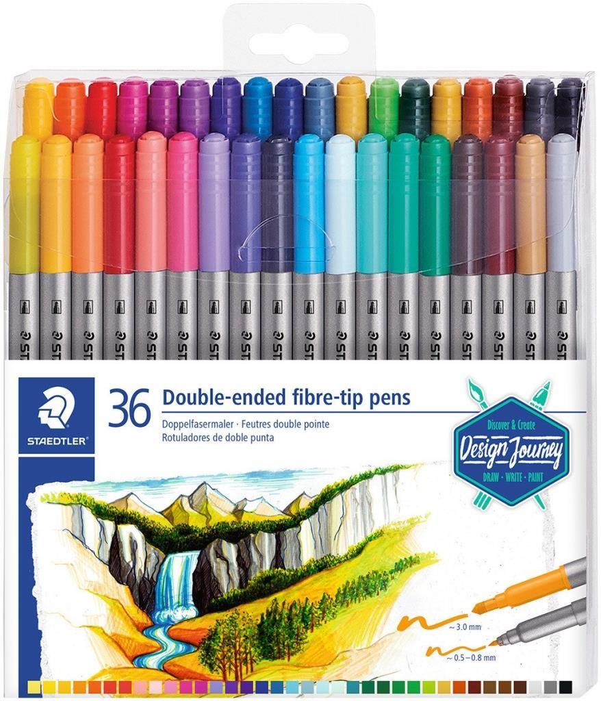 Staedtler Twin-Tip 36'lı Çift Taraflı Keçeli Kalem Seti 3200 TB36