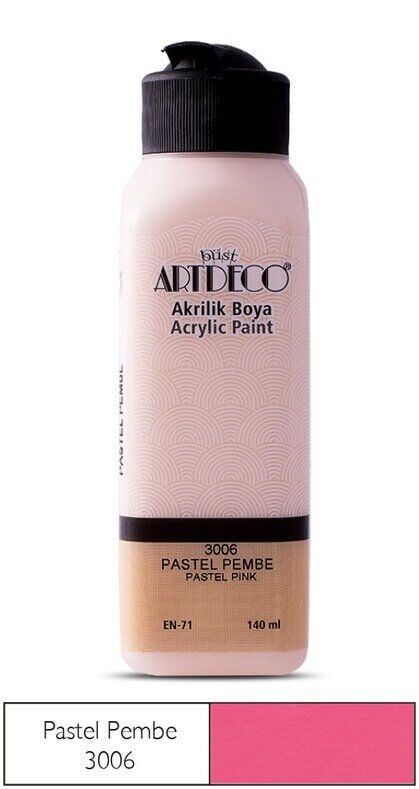 Artdeco Yeni Formül Akrilik Boya 140 ml 3006 Pastel Pembe