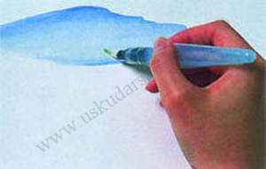 Pentel Aquash Sulu Fırça Flat-Düz Kesik