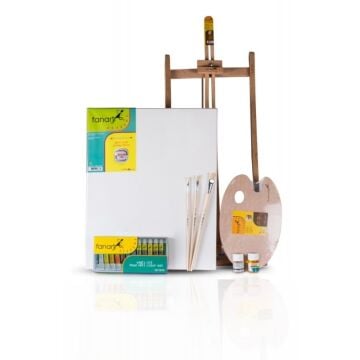 Fanart Masaüstü Şövaleli Yağlı Boya Seti