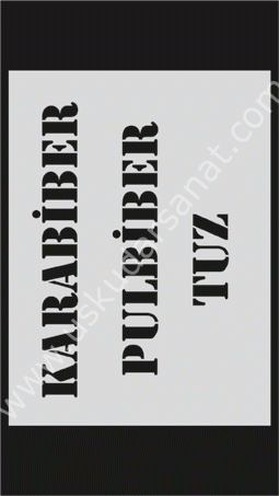 Mood Stencil Şablon 13x9 S 028