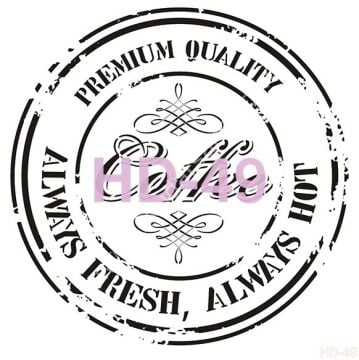 Cadence Home Decor Mobilya - Duvar Stencil 45x45cm HD-49