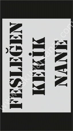 Mood Stencil Şablon 13x9 S 027