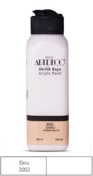 Artdeco Yeni Formül Akrilik Boya 140 ml 3002 Ekru