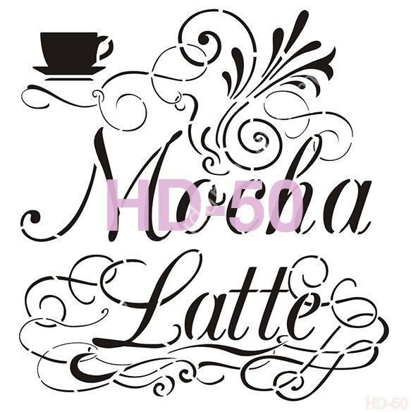 Cadence Home Decor Mobilya - Duvar Stencil 45x45cm HD-50