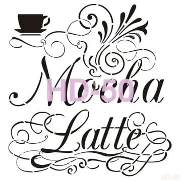 Cadence Home Decor Mobilya - Duvar Stencil 45x45cm HD-50