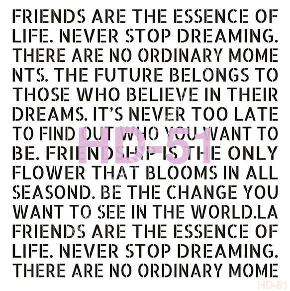 Cadence Home Decor Mobilya - Duvar Stencil 45x45cm HD-51