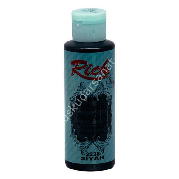 Rich Multi Surface Her Yüzey İçin Akrilik Boya 130 cc. 2238 SİYAH