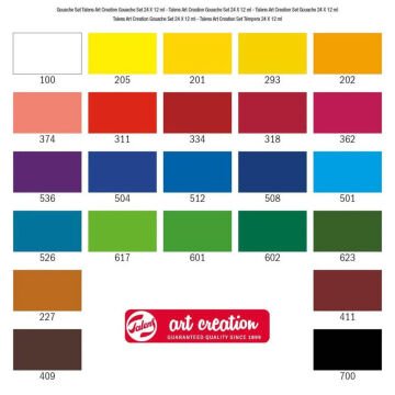 Art Creation Guaj Boya Seti 12 ml 24 Renk 9021624M