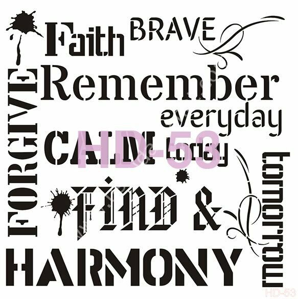 Cadence Home Decor Mobilya - Duvar Stencil 45x45cm HD-53